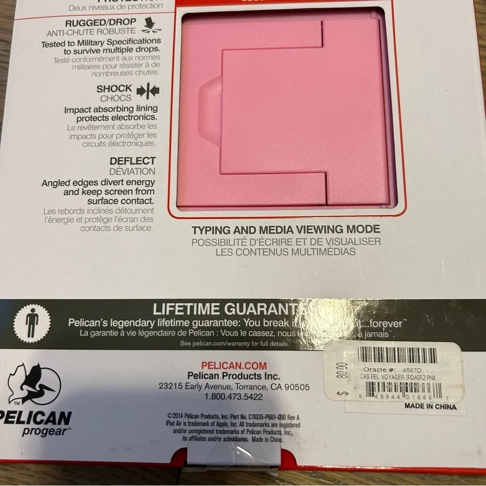 Pelican Voyager ultra rugged protection with kickstand IPAD AIR 2 Pink